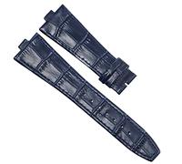 MODBAND Canda di guardia in pelle genuina per Vacheron Costantin ALL'ESTERO Serie 450 0V 5500V P47040 Fibbia in acciaio inossidabile 25 * 8 mm uomini di guardia(Blue-No buckle)