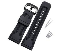 MODBAND Per sette il cinturino del venerdì P3C/02 Q1 M1/M2 2 Filla in gomma impermeabile da 8 mm per uomini Accessori per la banda di guardia Braccialette 28mm(Black no line Black)