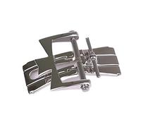 MODBAND Per Vacheron Constantin Accessori per Orologio Cinturino in Pelle Fibbia 316L Acciaio Inox Pieghevole Doppia Pressione Fibbia Farfalla 18mm, 18mm, Agata