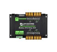Modbus RTU 4-ch Relay Module with RS485 Interface, 30A High Current, Onboard LED Indicators, Multi Isolation Protection Circuits, Industrial Grade Rail-Mount Case (Modbus RTU Relay 4CH)