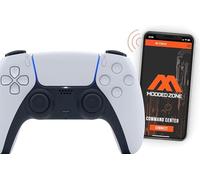 MODDEDZONE Controller wireless per PS5 e PC, con sistema di accensione rapida, anti-rinculo, per controller PS5 e PC, ideale per giochi FPS, colore: bianco