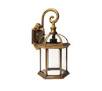 Moddeny Applique da Parete Vintage per Portico Lanterne da Parete per Esterni Impermeabili antiruggine Lampada da Parete per Montaggio a Parete in Vetro di Alluminio per Garage per Porta del Patio