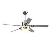 Moddeny Ventilatore da soffitto in Acciaio Inox con luci Ventilatore da soffitto dimmerabile Ventilatori da soffitto Leggeri con luci e ventilatori da soffitto per Esterni da Incasso a Distanza