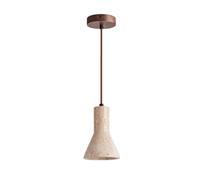 MODEBHD Lampada a sospensione in pietra di cava gialla giapponese Lampada a sospensione con paralume in pietra naturale Decorazione artistica industriale Lampada a sospensione Sala da pranzo Illuminaz