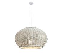 MODEBHD Lampade a sospensione per esterni Lanterna resistente alle intemperie Lampadario a sospensione In gomma Rattan Weavingdecor Lampada a sospensione Lampada da soffitto per ingresso Porta d'ingre