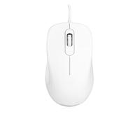 MOUSE CABLATO MODECOM MCM10, Tasti: 3, USB tipo A, forma ergonomica, Collegamento USB Typ-A, Scrolling a Rotella, Risoluzione max 1000 dpi, forma ergonomica, Bianco