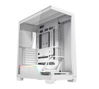 MODECOM Volcano STELLAR Plus MIDI NF Bianco | Alloggiamento PC per hardware di fascia alta | Midi Tower in vetro | Eccellente ventilazione | Compatibile con ATX, Micro-ATX e ITX