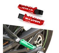 Modeer Pedane posteriori per moto, pedale di supporto sociale, compatibile con Ninja ZX4R/ZX4RR 2023 2024 2025 CNC copertura sociale zx-4r zx 4r accessori (rosso)