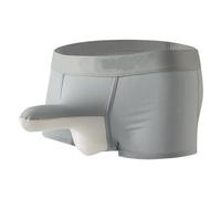 Modeewel Boxer da uomo boxer intimo trunk con custodia per pene mutandine maschili gelato seta lingerie uomo elefante boxer pantaloni mutande semi-trasparenti biancheria intima, grigio., M