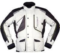 Modeka Aeris, giacca tessile 10XL male Grigio Chiaro/Nero