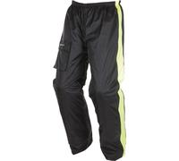 Modeka Ax-Dry Pantaloni pioggia, nero/neon, Taglia XL