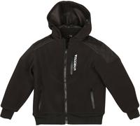 Modeka Clarke Giacca softshell per moto per bambini, nero, Taglia 128
