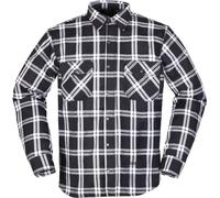 Modeka Colden, giacca/camicia in tessuto 4XL male Nero/Bianco