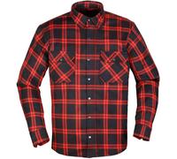 Modeka Colden, giacca/camicia in tessuto S male Nero/Rosso