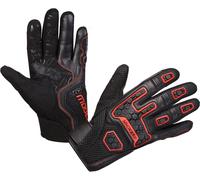 Modeka Dracon Guanti da moto, nero-rosso, taglia M L per maschi