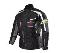 Modeka El Chango Giacca tessile per moto per bambini, nero/giallo, Taglia 140