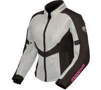 Modeka Emma Air, giacca tessile donna 42 female Grigio Chiaro/Nero