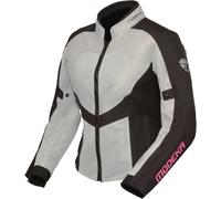 Modeka Emma Air, giacca tessile donna 40 female Grigio Chiaro/Nero