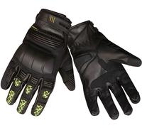 Modeka Ennos, guanti 6 male Nero/Giallo Fluo