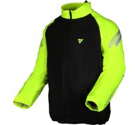 Modeka Flex Dry Giacca antipioggia da moto, nero/giallo, Taglia 4XL