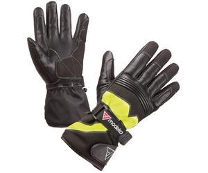 Modeka Freeze Evo Guanti da moto impermeabili, nero-giallo, taglia S M per maschi