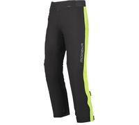 Modeka Hydroflex Pantaloni da pioggia da moto, nero-giallo, taglia 5XL per maschi