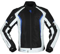 Modeka Khao Air Giacca tessile moto, nero/grigio/blu, Taglia S