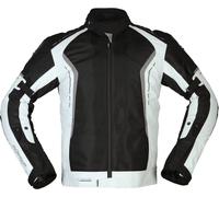 Modeka Khao Air Giacca tessile moto, nero/grigio chiaro, Taglia 3XL