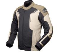 Modeka Khao Air II, giacca tessile impermeabile S male Nero/Beige/Marrone Chiaro