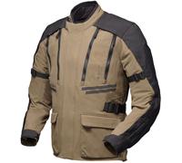 Modeka Lucano impermeabile Giacca tessile moto, nero-beige, taglia 5XL per maschi