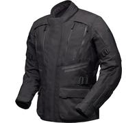 Modeka Lucano impermeabile Giacca tessile moto, nero, taglia 3XL per maschi