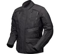 Modeka Lucano impermeabile Giacca tessile moto, nero, Taglia 4XL