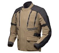 Modeka Lucano impermeabile Giacca tessile moto, nero-beige, taglia 3XL per maschi