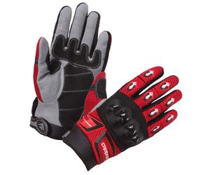Modeka MX Top Guanti, nero-rosso, taglia S per maschi