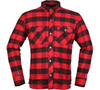 Modeka Nooner, giacca/camicia 4XL male Rosso/Nero