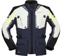 Modeka Panamericana II, giacca tessile impermeabile XL male Blu Scuro/Grigio Chiaro/Nero