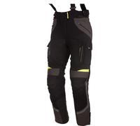 Modeka Panamericana, pantaloni tessili donne 36 female Nero/Giallo Fluo