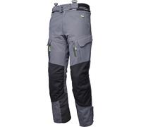 Modeka Paneo LT impermeabile Moto Tessile Pantaloni, nero-grigio, taglia 4XL per maschi