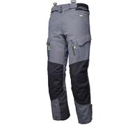 Modeka Paneo LT impermeabile Moto Tessile Pantaloni, nero-grigio, taglia 3XL per maschi