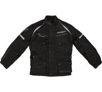 Modeka Tourex II Giacca tessile per moto ciclismo per bambini, nero, Taglia 128
