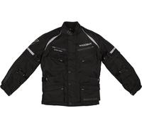Modeka Tourex II Giacca tessile per moto ciclismo per bambini, nero, Taglia 164