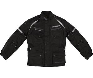 Modeka Tourex II Giacca tessile per moto ciclismo per bambini, nero, taglia 2XS 128