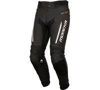 Modeka Valyant Pantaloni in pelle da moto, nero-bianco, taglia 3XL per maschi