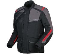 Modeka Varus, giacca tessile impermeabile 3XL male Nero/Grigio Scuro