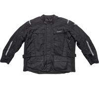 Modeka Varus Plus impermeabile Giacca tessile moto, nero, Taglia 6XL