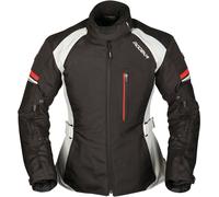 Modeka Violetta Giacca tessile moto da donna, nero/grigio chiaro, Taglia 44