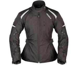 Modeka Violetta Giacca tessile moto da donna, nero, taglia 38 per donne