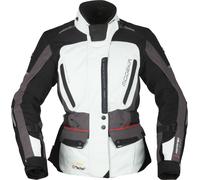 Modeka Viper LT Giacca tessile da donna, Grigio chiaro/grigio scuro/nero, Taglia 36