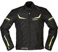 Modeka Yannik Air Giacca tessile moto, nero-giallo, taglia 4XL per maschi