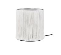 Model 597 Lampada da Tavolo Alluminio Lucido/Frange Crema